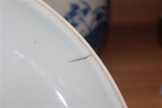 A 19th century Chinese blue and white bowl and cover height 22cm